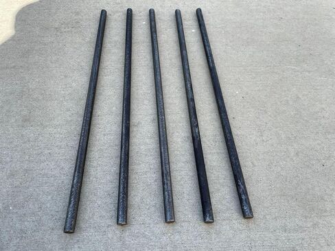BAR SANDBAGGY Smool Concrete Dowel (1/2 "W × 18" لتر) - أطراف قطع المنشار - الصف 60 من الصلب - درجة البناء للمشاريع الخرسانية (20 ، العد) in Saudi Arabia