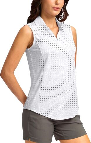 G Gradual Women's Golf Shirts Lightweight 1/4 Zip Collared Tank Top Sleeveless Polo Shirts for Tennis Pickleball Casual in Kuwait