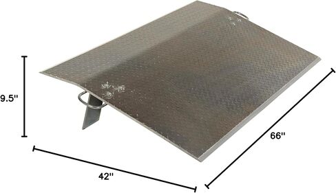 Vestil EH-6042 Aluminum Economizer Dock Plate 60 In. x 42 In. 1/2 In. Plate Thickness 5500 Lb. Capacity Silver in Saudi Arabia