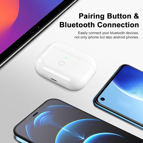 استبدال حالة الشحن اللاسلكي متوافق مع الجيل الثالث من AirPod ، Air Pod 3 Charger مع زر مزامنة الاقتران Bluetooth in Kuwait