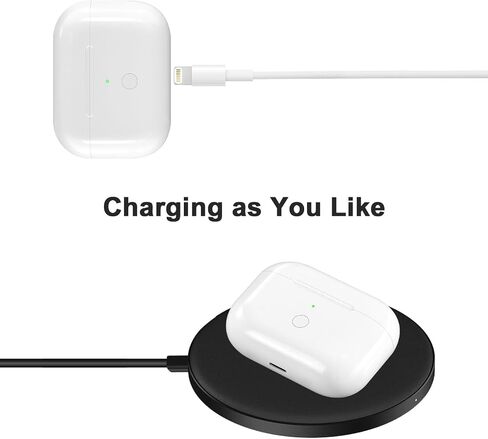 استبدال حالة الشحن اللاسلكي متوافق مع الجيل الثالث من AirPod ، Air Pod 3 Charger مع زر مزامنة الاقتران Bluetooth in Kuwait