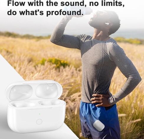 استبدال حالة الشحن اللاسلكي متوافق مع الجيل الثالث من AirPod ، Air Pod 3 Charger مع زر مزامنة الاقتران Bluetooth in Kuwait