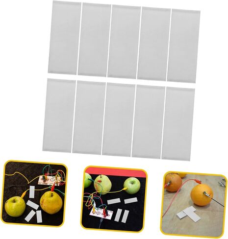 GLEAVI 10pcs صفائح الأنود الزنك لبطاريات الفاكهة التي تصنع أطباق اللوحات الكهربية للزنك للتجارب التعليمية ومشاريع علوم DIY in Saudi Arabia