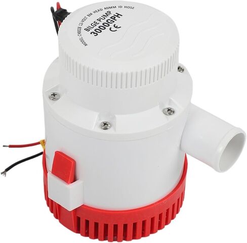 5M Lift Bilge Pump 12V 24 Volt Electric Water Pump for Boat Seaplane Motor Homes Houseboat 3000GPH 3500GPH 3700GPH(3700GPH,12V) in Kuwait