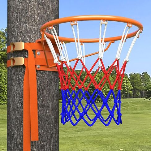 حافة كرة السلة في الهواء الطلق لجبل القطب/الأشجار - طوق كرة السلة على الحائط 18 بوصة مع صافي ، و 2 أشرطة و 4 مرساة الترباس in Kuwait
