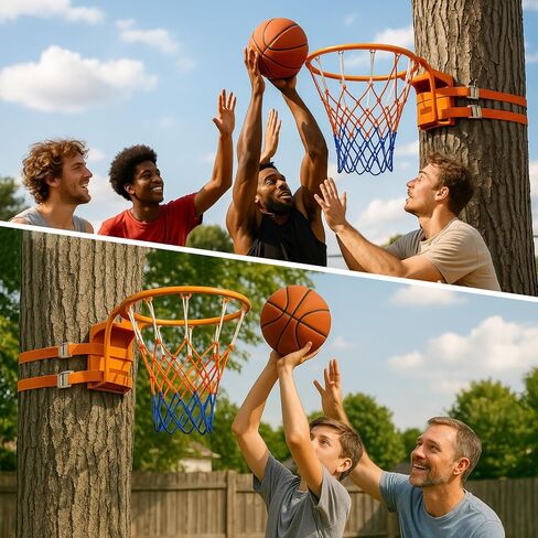 حافة كرة السلة في الهواء الطلق لجبل القطب/الأشجار - طوق كرة السلة على الحائط 18 بوصة مع صافي ، و 2 أشرطة و 4 مرساة الترباس in Kuwait