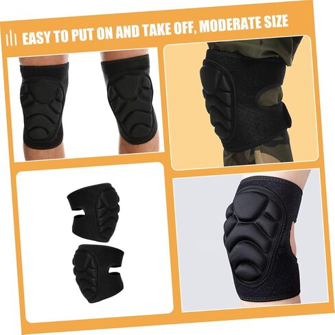 TOYANDONA 1 Pair Padded Knee Brace Pads for Sports Non Slip Protection for Running Dance and Workout Shockproof Cushioning for Men and Women Durable Sponge Material in Saudi Arabia