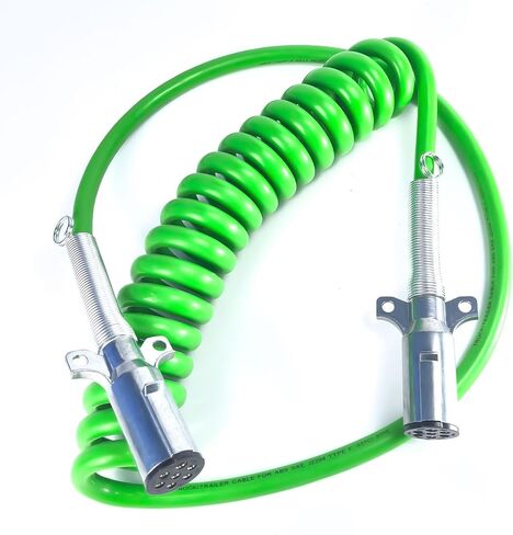 Air Brake Lines for Semi Truck Tractor Trailer 2 Pcs 15 FT Coiled Set Bule & Red Air Brake Hoses With 12" Leads,1/2" NPT Fittings in Saudi Arabia