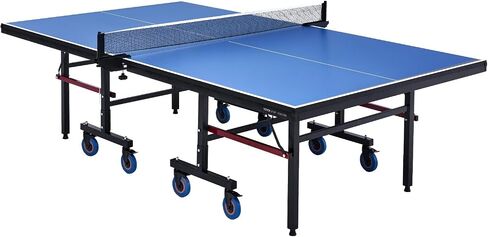VEVOR Ping Pong Table, Professional Table Tennis Game, Indoor MDF Portable Table Tennis Table, Foldable Ping Pong Table with Quick Clamp Net and Lockable Wheel, 10 Minute Easy Assembly, 25mm Tabletops in Saudi Arabia
