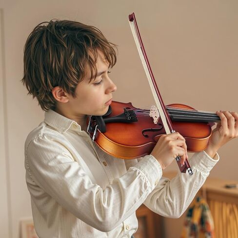 Vevor Violin 3/4 الحجم للبالغين ، كمان كمان تم تعيينه للمبتدئين مع الحالات الصعبة ، والروزين ، والقوس ، والكتف ، والجسر ، والموارد والسلاسل الإضافية ، والآلات الموسيقية المهنية للطالب (براون) in Saudi Arabia