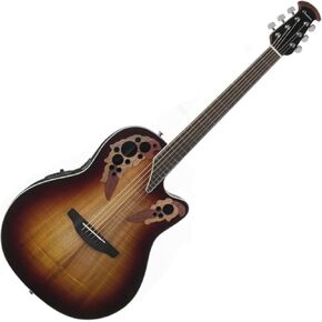 Ovation Celeite Elite Plus أحسب الغيتار الكهروضوئي الكهروضوئي KOA ، KOA BURST in Kuwait