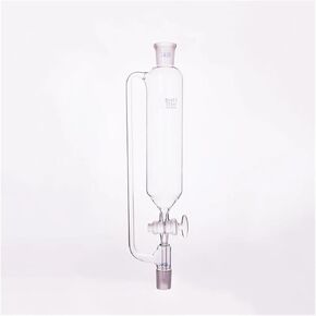 300mL Glass Separatory Funnel with Constant Pressure and Joint 24/29, Cylindrical Shape, Glass Switch Valve in Kuwait