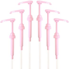 مضخة شراب القهوة الوردي لزجاجات 750 مل (حزمة من 6) تناسب الأردن النحيف ، توراني ، دافينشي ، أوبوريا و (مونين 1 لتر البلاستيك فقط) in Kuwait