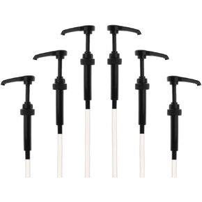 مضخة شراب القهوة الأسود لزجاجات 750 مل (حزمة من 6) - تناسب Upouria و Torani Syrups و Davinci و (Monin 1 Liter Bottion فقط) وشراب الأردن النحيف in Kuwait