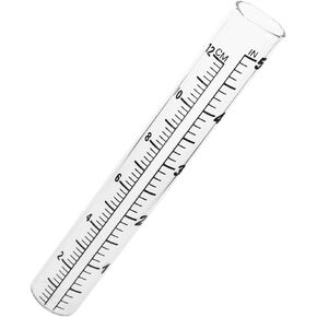 1-Inch Diameter Replacement Gauge Tube - Clear Glass with Rounded Bottom for Accurate Outdoor Measurement Ideal for Garden Yard and Home Use 1pc in Kuwait