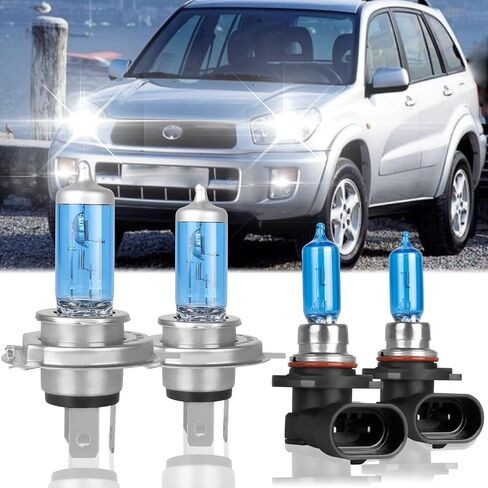 ملائمة لـ Toyota RAV4 2016 2017 2018 مصابيح مصباح هالوجين عالية الأداء ، 9012 High Low Beam +H11 Foglamp Plact Plubs ، Slip and Play ، حزمة 4 (Toyota Rav4 2016-2018) in Saudi Arabia