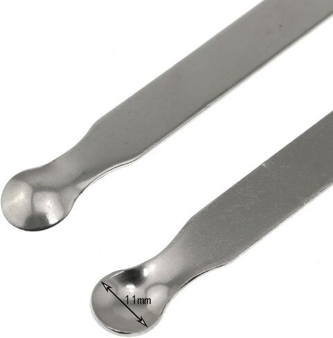 Maxmoral 2 in1 Stainless Steel Laboratory Reagent Sampling Spoon Tool Silver Extended 30cm/11.8 inch Single Head Powder Solid Mixing Spatula for Creams Eye Creams Cosmetic Dispensing Tool in Saudi Arabia