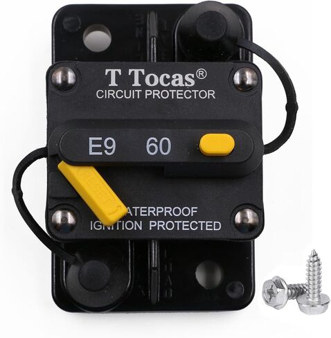 60A Circuit Breakers with Manual Reset Switchable Battery Solar System for Fishing Boat Electric Trolling Motor Marine - Waterproof IP67 12V- 72V DC in Saudi Arabia