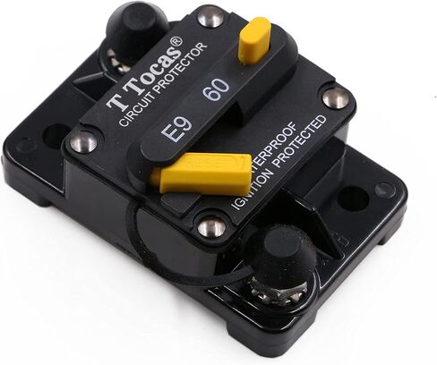 60A Circuit Breakers with Manual Reset Switchable Battery Solar System for Fishing Boat Electric Trolling Motor Marine - Waterproof IP67 12V- 72V DC in Saudi Arabia