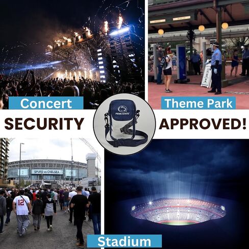 Mini Stadium Bag-Pouch Crossbody Cross Pouch Cross-Pouch-ألعاب ، التخرج ، الحفلات الموسيقية-NCAA Security معتمدة in Kuwait
