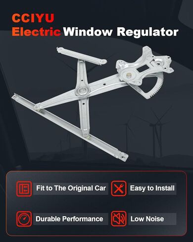 cciyu Power Window Regulator fit for 2001-2007 for Toyota Highlander with Motor Front Right Drivers Side 748-610 in Kuwait