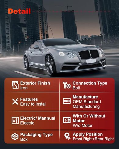 cciyu Power Window Regulator fit for 2001-2007 for Toyota Highlander with Motor Front Right Drivers Side 748-610 in Kuwait