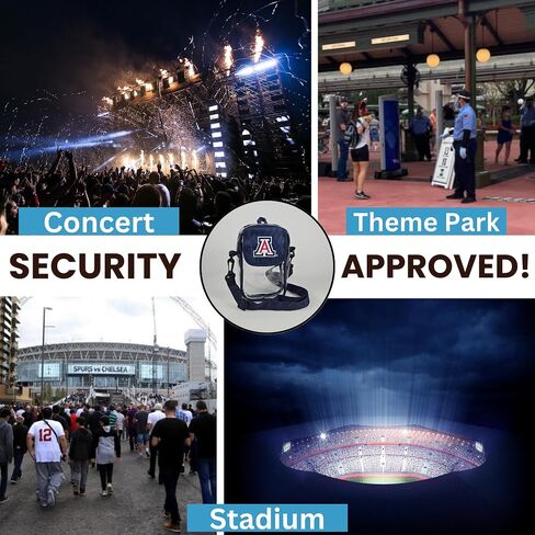Mini Stadium Bag-Pouch Crossbody Cross Pouch Cross-Pouch-ألعاب ، التخرج ، الحفلات الموسيقية-NCAA Security معتمدة in Kuwait