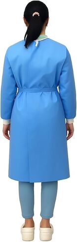 Disposable Isolation Gowns, Poly-Reinforced SMS Fabric, Level 3 Sterile, Latex-Free, Long Cuffed Sleeve, One Size, Blue - Pack of 120 in Kuwait