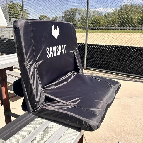 Stadium seats with high back support, Stadium seats for bleachers with lumbar support, High back stadium seating for bleachers with arms, High back stadium seat and 23'' Wide cushion, Portable in Saudi Arabia