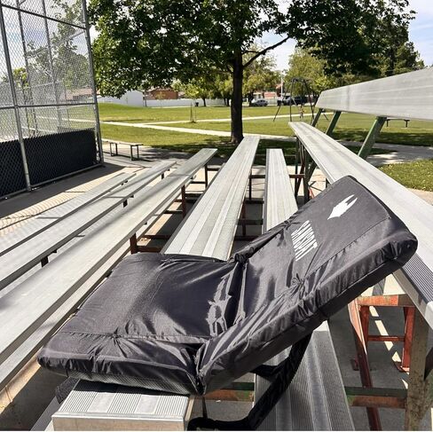 Stadium seats with high back support, Stadium seats for bleachers with lumbar support, High back stadium seating for bleachers with arms, High back stadium seat and 23'' Wide cushion, Portable in Saudi Arabia