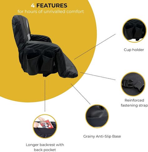 Stadium seats with high back support, Stadium seats for bleachers with lumbar support, High back stadium seating for bleachers with arms, High back stadium seat and 23'' Wide cushion, Portable in Saudi Arabia