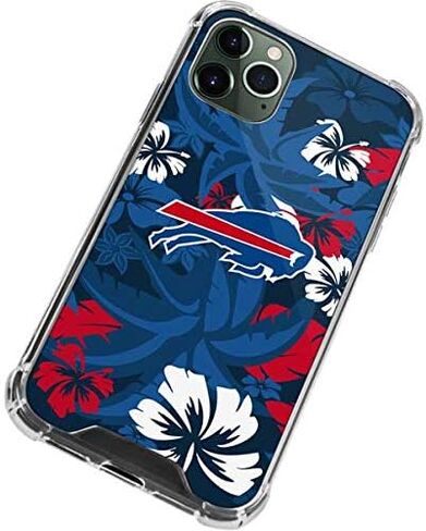 Skinit Clear Phone Case Compatible with iPhone 12 Pro Max - Officially Licensed NFL Buffalo Bills Tropical Print Design in Saudi Arabia