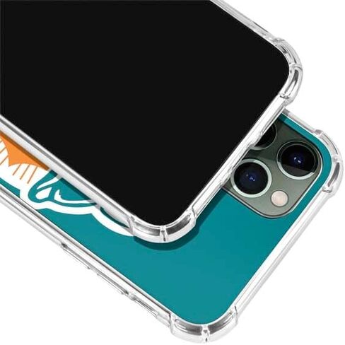 Skinit Clear Phone Case متوافق مع iPhone 11 Pro Max - تصميم شعار NFL Miami Dolphins المرخص رسميًا in Saudi Arabia
