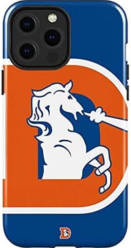 Skinit Impact Phone Case Compatible with iPhone 13 Pro Max - Officially Licensed NFL Denver Broncos Retro Logo Design in Saudi Arabia