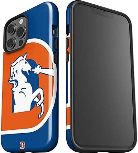 Skinit Impact Phone Case Compatible with iPhone 13 Pro Max - Officially Licensed NFL Denver Broncos Retro Logo Design in Saudi Arabia