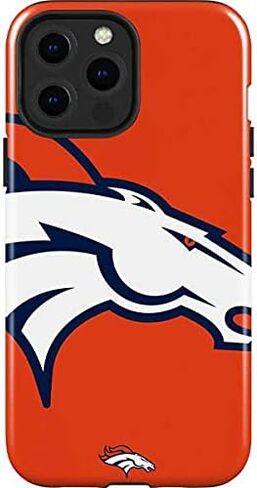 Skinit Impact Phone Case متوافق مع iPhone 13 Pro Max - تصميم شعار NFL Denver Broncos المرخص رسميًا in Kuwait
