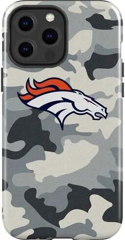Skinit Impact Phone Case Compatible with iPhone 13 Pro Max - Officially Licensed NFL Denver Broncos Retro Logo Design in Saudi Arabia