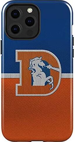 Skinit Impact Phone Case Compatible with iPhone 13 Pro Max - Officially Licensed NFL Denver Broncos Retro Logo Design in Saudi Arabia