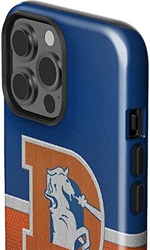 Skinit Impact Phone Case Compatible with iPhone 13 Pro Max - Officially Licensed NFL Denver Broncos Retro Logo Design in Saudi Arabia