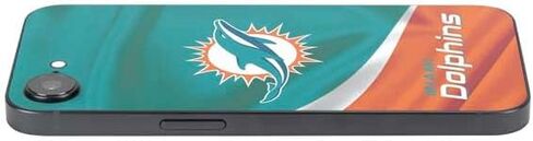 Skinit Decal Phone Skin Compatible with iPhone 16e - Officially Licensed NFL Miami Dolphins Retro Logo Design in Kuwait
