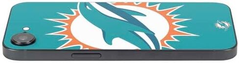 Skinit Decal Phone Skin Compatible with iPhone 16e - Officially Licensed NFL Miami Dolphins Retro Logo Design in Kuwait