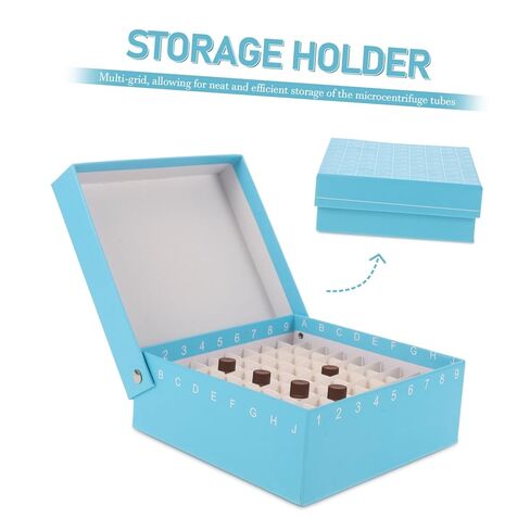 Pretyzoom 81Grid Tube Box Storage MicrocentRifuge Tube Rack Easy لاستخدام حامل in Kuwait