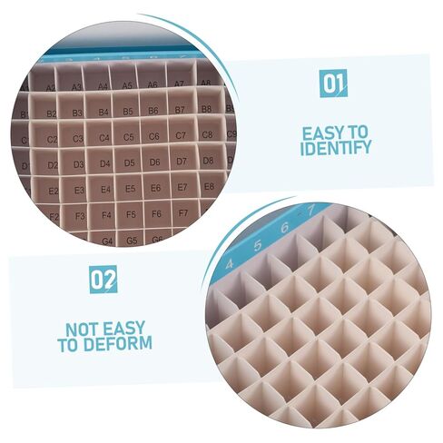 Pretyzoom 81Grid Tube Box Storage MicrocentRifuge Tube Rack Easy لاستخدام حامل in Kuwait