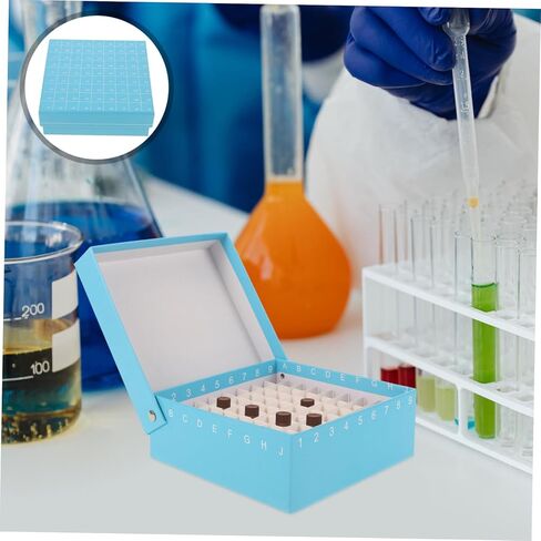 Pretyzoom 81Grid microcentrifuge أنبوب مربع صندوق تخزين الورق حاوية أنبوب للتجميد in Kuwait