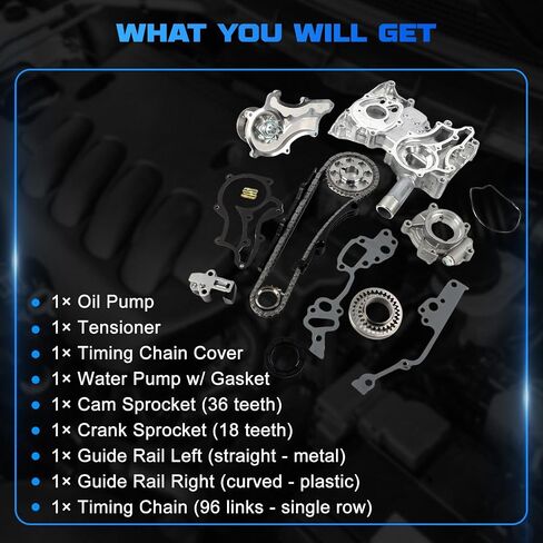 Engine Timing Chain Kit Fits for 2002-2008 CR-V 2.4L, for 2007 Accord 2.4L L4 EX LX SE DOHC K24Z1 K24A1 Engine Replace# TK4041 TS21831 TS21831 9-0711S CPW5692 in Saudi Arabia