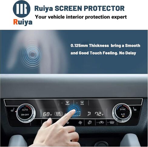 Ruiya 2025 Jetta Screen Protector for VW Jetta 8" & Air Conditioner Touch VW Jetta 2025 Accessories 9HD Tempered Glass Compatible with 2025 VW Jetta S/SE/SEL/R-Line(3PCS/Sets) in Saudi Arabia