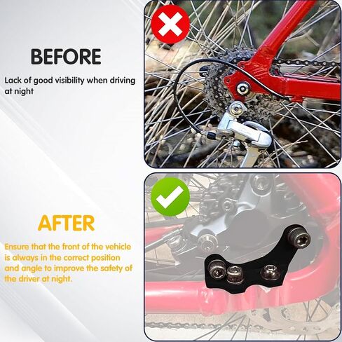 AUTOVIC Disc Brake Frame Adapter Kit Aluminum Converts 22mm Hayes to I.S. 51mm US in Saudi Arabia