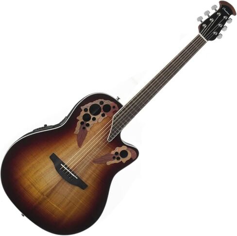 Ovation Celeite Elite Plus أحسب الغيتار الكهروضوئي الكهروضوئي KOA ، KOA BURST in Saudi Arabia