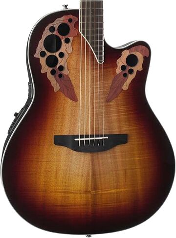 Ovation Celeite Elite Plus أحسب الغيتار الكهروضوئي الكهروضوئي KOA ، KOA BURST in Saudi Arabia