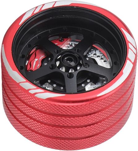 Vgeby Metal RC Handwheel ، جهاز التحكم عن بُعد عجلات Aluminy Alumoy RC Wheel for Sanwa لـ NB4 لسيارة RC (النوع C) in Saudi Arabia